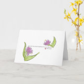 Carte Fleurs d'aquarelle et Fiançailles de la Bible Vers (Fleur jaune)