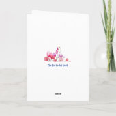 Carte Fleurs d'aquarelle violette Fête des mères t (Dos)