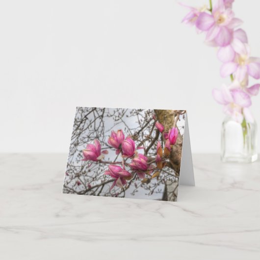 Carte Fleurs d'arbre de tulipe (Orchidée)