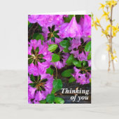 Carte Fleurs d'Azaleas roses, jardin rustique (Fleur jaune)