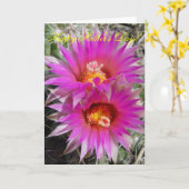 Carte Fleurs de boule F5 "Escobaria vivipara" (Fleur jaune)