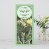 Carte Fleurs de cactus Chanson de Solomon Flat Card (Debout devant)