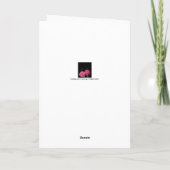 Carte Fleurs de cactus colorées avec bulles (Dos)