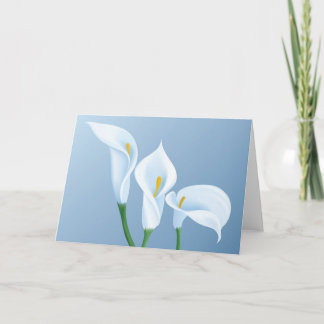 Carte Fleurs de calla