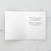 Carte Fleurs de calla pour un moment difficile (Intérieur)