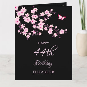 Carte Fleurs de cerisier Floral Joyeux Anniversaire