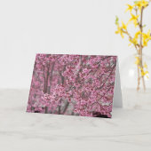 Carte Fleurs de cerisier Sakura rose flottant (Fleur jaune)