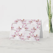 Carte Fleurs de cerisiers d'anniversaire (Devant)