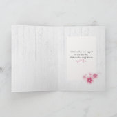 Carte fleurs de cerisiers roses sympathie (Intérieur)