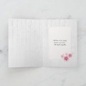 Carte fleurs de cerisiers roses sympathie (Intérieur)