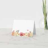 Carte Fleurs de chats mignons (Dos)