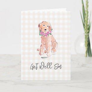 Carte Fleurs de Chien d'or se portent bien bientôt Nom d