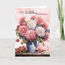 Fleurs de chrysanthèmes roses pour l'anniversaire