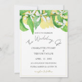 Carte Fleurs de citronnier artistique aquarelle (Dos)