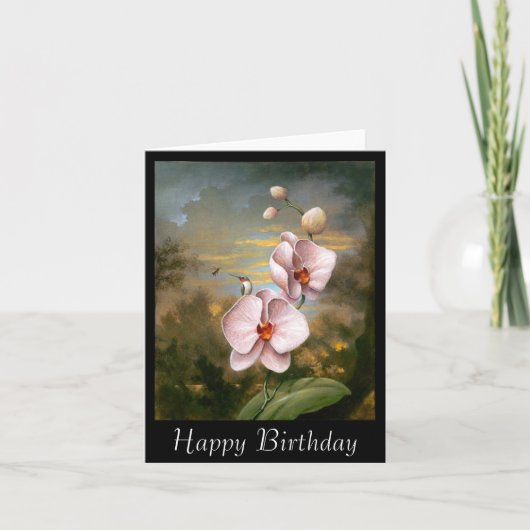 Carte Fleurs de colibri (Devant)