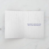 Carte Fleurs de Cornouailles Bleues En Bois Blanc (Intérieur)