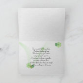 Carte Fleurs de Cosmos rose et blanc Penser à vous (Intérieur)