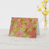 Carte Fleurs de couleur automne (Fleur jaune)