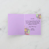 Carte Fleurs de couleur Whimsical à la fête des mères vi (Intérieur)