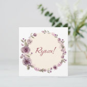 Carte Fleurs de couronne Verdure Floral Religieux (Debout devant)