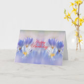 Carte Fleurs de Crocus (Fleur jaune)