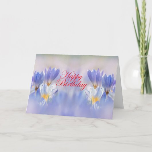 Carte Fleurs de Crocus (Devant)