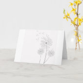 Carte Fleurs De Dent De Lion Fleurissent Paix Amour Dest (Fleur jaune)