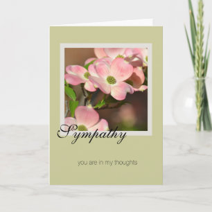 Carte Fleurs de Dogwood Sympathy
