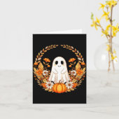 Carte Fleurs de fantôme Halloween (Fleur jaune)