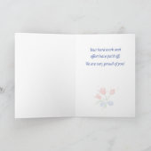 Carte Fleurs de félicitations de tous (Intérieur)