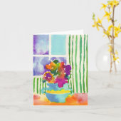 Carte Fleurs de fenêtre par Jessie Abrams, âge 11 (Fleur jaune)