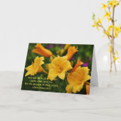 Carte Fleurs de Foi 1 Corinthiens 13:13 Note Card (Fleur jaune)