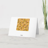 Carte Fleurs de fond jaune (Dos)