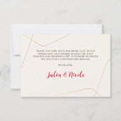 Carte Fleurs de forêt sauvage Mariage de feuillage de ch (Dos)