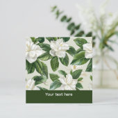 Carte Fleurs de gardénia blanches (Debout devant)
