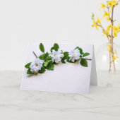 Carte Fleurs de Gardenia blanches (Fleur jaune)