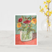 Carte Fleurs de jardin (Fleur jaune)