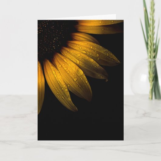 Carte Fleurs de jardin 28 tournesol (Devant)