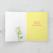 Carte Fleurs De Jardin Chamomile Milkweed Penser À Vous (Intérieur)