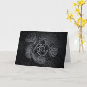 Carte Fleurs De jardin En Noir Et Blanc No 108 (Fleur jaune)