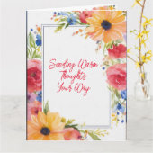 Carte Fleurs de Joie (Fleur jaune)