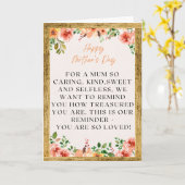 Carte Fleurs de jour de la MÈRE texte cadre en bois pour (Fleur jaune)