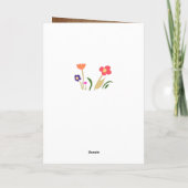 Carte Fleurs de la Fête des Mères Joyeuses 3 Photo (Dos)