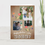 Carte Fleurs de la Fête des Mères Joyeuses 3 Photo (Devant)