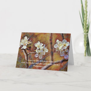 Carte Fleurs de la Foi Blossom Hello Thoughts Card