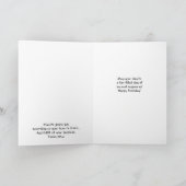 Carte Fleurs de la foi Or Pêcher Gladiolus Anniversaire (Intérieur)