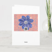 Carte Fleurs de la foi Proverbes 16:20 Note Card (Dos)