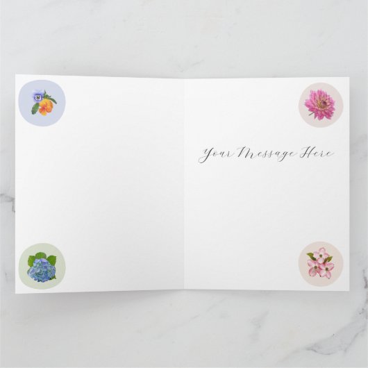 Carte Fleurs de la Nouvelle-Angleterre (Intérieur)