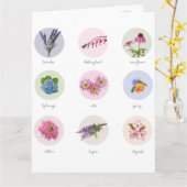 Carte Fleurs de la Nouvelle-Angleterre (Fleur jaune)