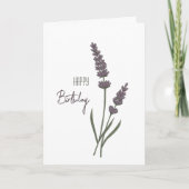 Carte Fleurs de lavande (Devant)